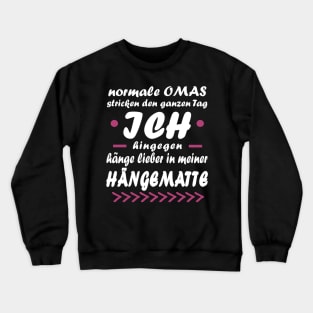 Rente Pension Oma Urlaub Geschenk Spruch Crewneck Sweatshirt